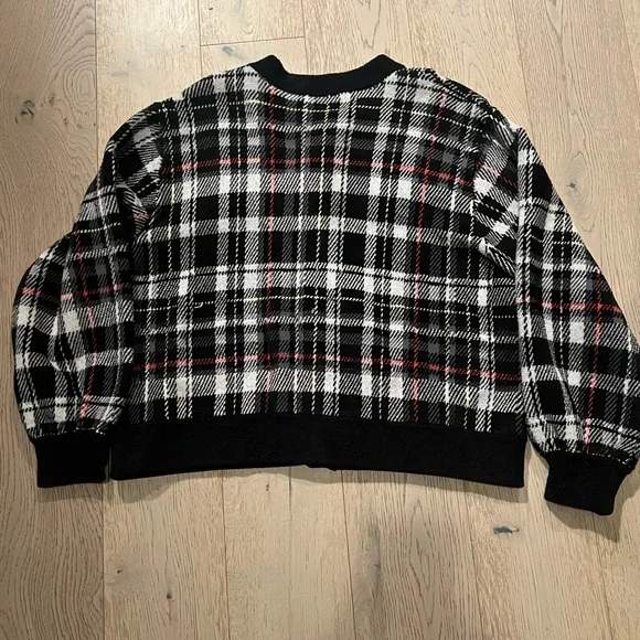 Alice + Olivia Freedom Checked Jacquard-knit Sweater - Picture 6 of 8